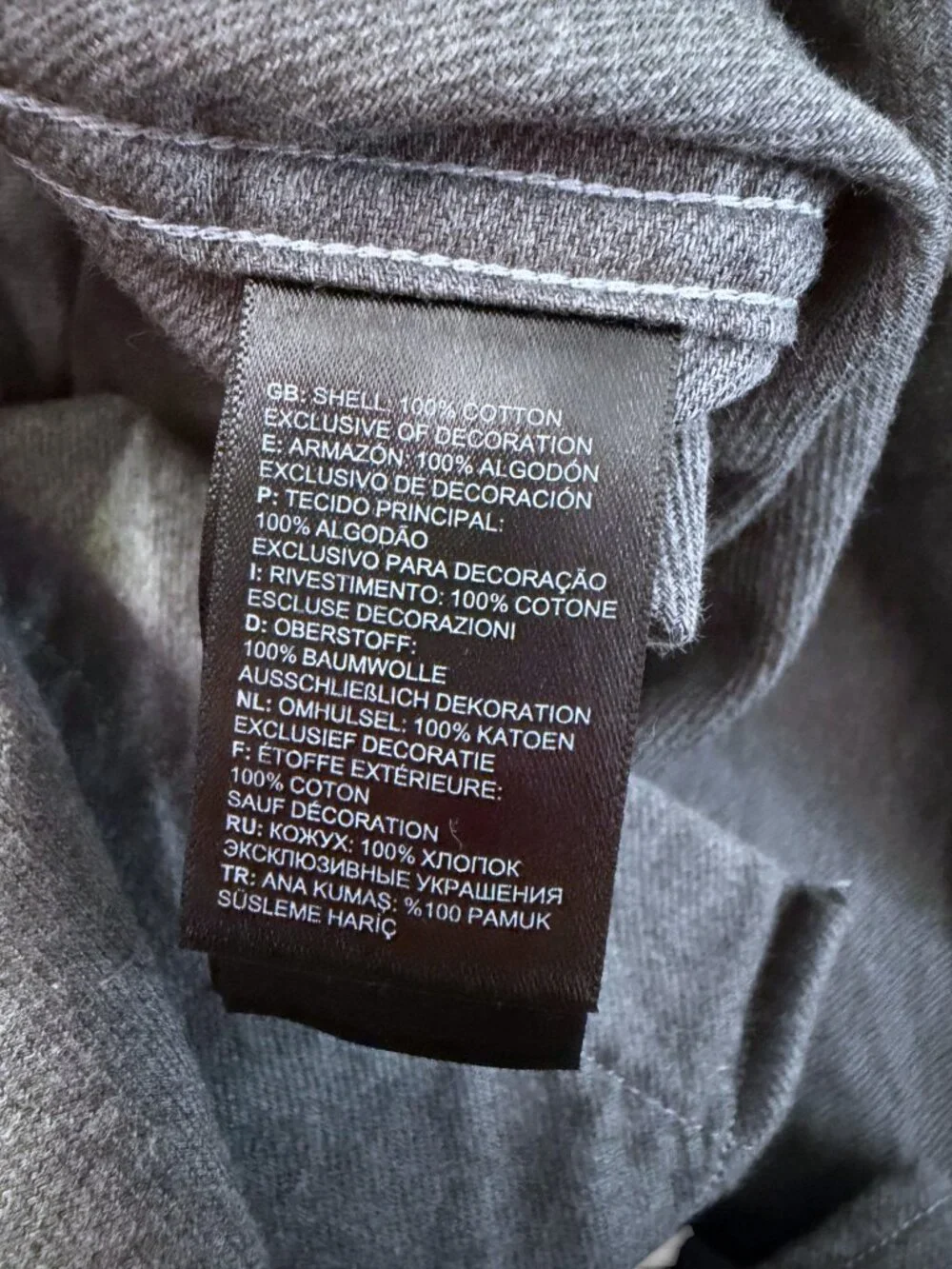 The North Face Arroyo Heavyweight Flannel Shirt Men’s XXL Gray Cotton Jacket